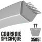 Courroie spécifique Toro 69-6220. 17 mm x 3505 mm.