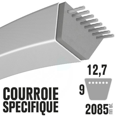 Courroie Trapézoïdale 4L830 Renforcée Kevlar. 12.7mm x 2108mm