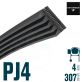 Poly-V Elastique FLEXONIC 307PJ4 Hutchinson