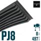 Poly-V Elastique FLEXONIC 497PJ8 Hutchinson