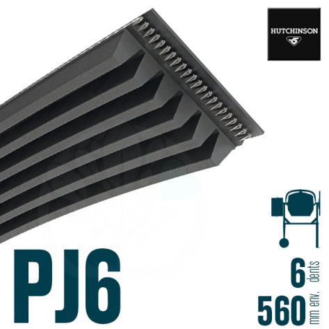 Poly-V Elastique FLEXONIC 560PJ6 Hutchinson