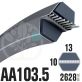 Courroie Héxagonale AA103.5 (6 côtés). 13mm x 2628mm
