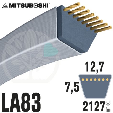 Courroie Mitsuboshi LA83 Renforcée.  12,7mm x 2127mm