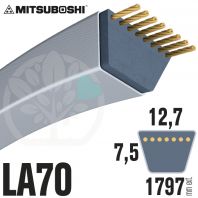 Courroie Mitsuboshi LA70 Renforcée.  12,7mm x 1797mm