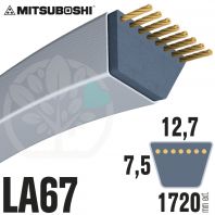 Courroie Mitsuboshi LA67 Renforcée.  12,7mm x 1720mm