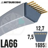 Courroie Mitsuboshi LA66 Renforcée.  12,7mm x 1695mm