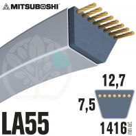 Courroie Mitsuboshi LA55 Renforcée.  12,7mm x 1416mm