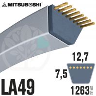 Courroie Mitsuboshi LA49 Renforcée.  12,7mm x 1263mm