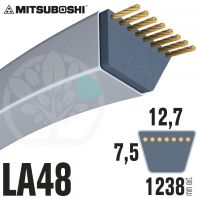 Courroie Mitsuboshi LA48 Renforcée.  12,7mm x 1238mm