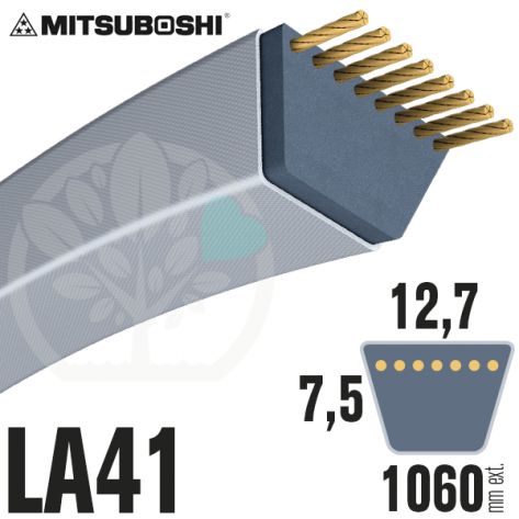 Courroie Mitsuboshi LA41 Renforcée.  12,7mm x 1060mm