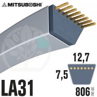 Courroie Mitsuboshi LA31 Renforcée.  12,7mm x 806mm