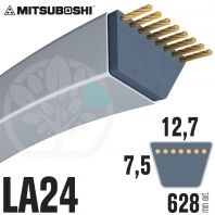 Courroie Mitsuboshi LA24 Renforcée.  12,7mm x 628mm