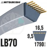 Courroie Mitsuboshi LB70 Renforcée.  16.5mm x 1790mm