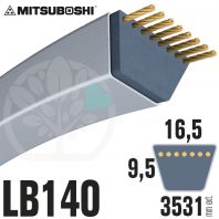 Courroie Mitsuboshi LB140 Renforcée.  16.5mm x 3531mm
