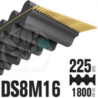 Courroie Double Denture 1800-DS8M16 (225dents) 1800mmx16mm