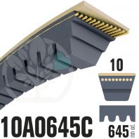 Courroie Trapézoïdale AVX10 770 - Section 10x8 Mm, Longueur 770 Mm, Pour Transmissions Industrielles
