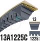 Courroie Trapézoïdale Crantée 13A1225C. 12.5mm x 1225mm