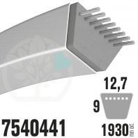 Courroie MTD Spécifique 7540441. 12,7mm x 1930mm