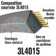 Courroie Trapézoïdale 3L4015 Renforcée Kevlar. 9.5mm x 1020mm