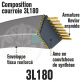Courroie Trapézoïdale 3L180 Renforcée Kevlar. 9.5mm x 457mm