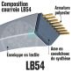 Courroie Mitsuboshi LB54 Renforcée.  16.5mm x 1383mm