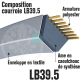 Courroie Mitsuboshi LB39.5 Renforcée.  16.5mm x 1043mm