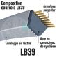 Courroie Mitsuboshi LB39 Renforcée.  16.5mm x 1002mm