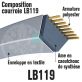 Courroie Mitsuboshi LB119 Renforcée.  16.5mm x 3035mm
