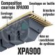 Courroie Trapézoïdale Crantée XPA900. 12,7mm x 917mm ext.