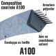 Courroie Trapézoïdale A100 Néoprène. 13mm x 2590mm