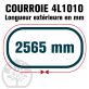 Courroie Trapézoïdale 4L1010 Renforcée Kevlar. 12.7mm x 2565mm