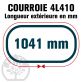 Courroie Trapézoïdale 4L410 Renforcée Kevlar. 12.7mm x 1041mm