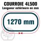 Courroie Trapézoïdale 4L500 Renforcée Kevlar. 12.7mm x 1270mm