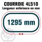 Courroie Trapézoïdale 4L510 Renforcée Kevlar. 12.7mm x 1295mm