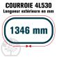 Courroie Trapézoïdale 4L530 Renforcée Kevlar. 12.7mm x 1346mm