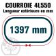 Courroie Trapézoïdale 4L550 Renforcée Kevlar. 12.7mm x 1397mm