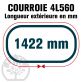 Courroie Trapézoïdale 4L560 Renforcée Kevlar. 12.7mm x 1422mm