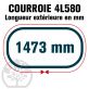 Courroie Trapézoïdale 4L580 Renforcée Kevlar. 12.7mm x 1473mm