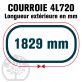 Courroie Trapézoïdale 4L720 Renforcée Kevlar. 12.7mm x 1829mm