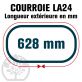 Courroie Mitsuboshi LA24 Renforcée.  12,7mm x 628mm