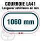 Courroie Mitsuboshi LA41 Renforcée.  12,7mm x 1060mm