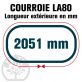 Courroie Mitsuboshi LA80 Renforcée.  12,7mm x 2051mm