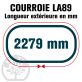 Courroie Mitsuboshi LA89 Renforcée.  12,7mm x 2279mm
