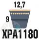 Courroie Trapézoïdale Crantée XPA1180. 12,7mm x 1180mm ext.