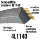 Courroie Trapézoïdale 4L1140 Renforcée Kevlar. 12.7mm x 2896mm
