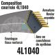 Courroie Trapézoïdale 4L1040 Renforcée Kevlar. 12.7mm x 2642mm