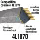 Courroie Trapézoïdale 4L1070 Renforcée Kevlar. 12.7mm x 2718mm