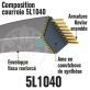 Courroie Trapézoïdale 5L1040 Renforcée Kevlar. 15.8mm x 2642mm