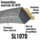 Courroie Trapézoïdale 5L1070 Renforcée Kevlar. 15.8mm x 2718mm
