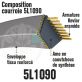 Courroie Trapézoïdale 5L1090 Renforcée Kevlar. 15.8mm x 2768mm